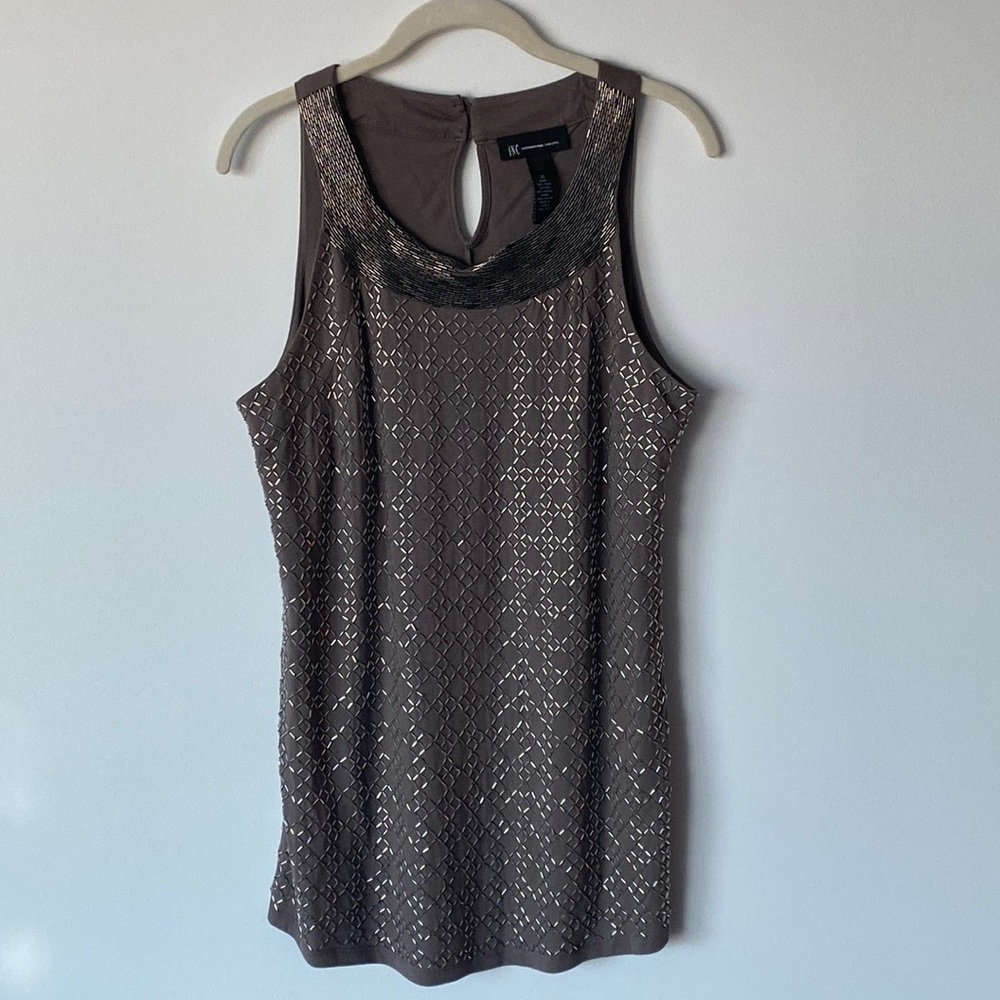 NWT INC Beaded Tank Top / XL